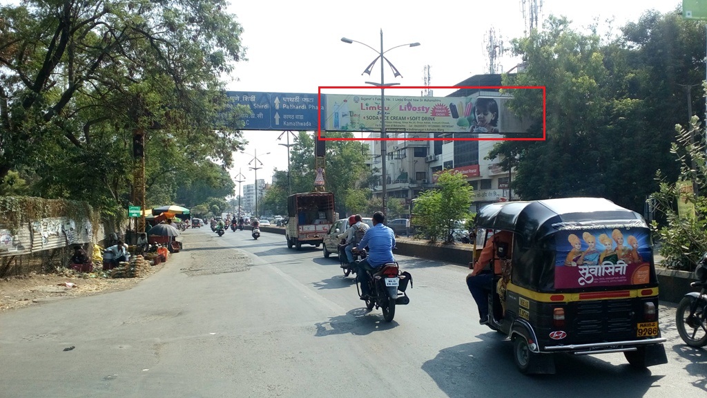 Donde Bridge, Facing City center Mall hoarding